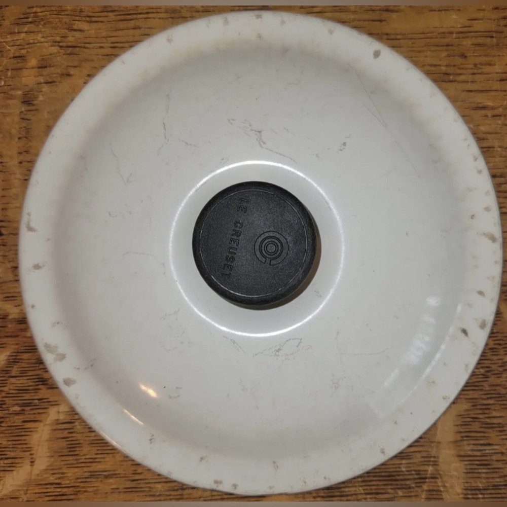 Le Creuset White Saucepan Lid 16